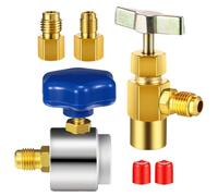 Refrigerante Can Tap, Quick Connector Refrigerant Adapter, Secure Attachments Hand Tool for Home Appliance Maintenance, Automotive Repair, Multicolor