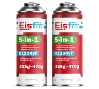 Refrigerante EISFRO 2x 5 in 1 R1234yf Gas di Ricambio Climatizzatore Kit Olio
