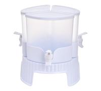 Refrigerator Beverage Dispenser - 360 Degree Rotating Three Compartment, Cold Drink Container With Tap, Leakproof Pitcher | Juice Milk Lemonade Storage Jug For Party Gathering