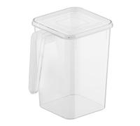 Refrigerator Door Organizer Container with Lid | Clear Plastic Storage Box for Vegetables/Eggs/Food | Fridge Side Door Organizer for Kitchen Pantry