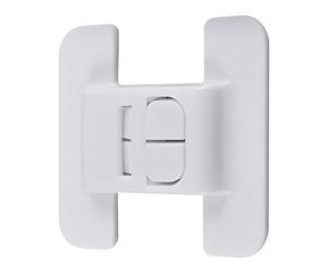 Refrigerator Locks, Self Adhesive Fridge Locks, 3.15x2.76x1.18 Inches Easy to Install Compact Design, Sturdy Fixed Buckle for Protection, Kids, Adult Safety, Home and Glass Cabinet