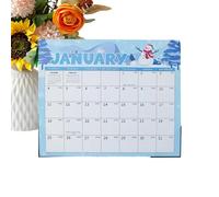 Refrigerator Magnetic Calendar - Monthly Planning Schedule Board, Home Organizer Chart | January Six June Seven Planner System, Visual Date Tracking Management Layout For H