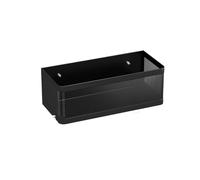 Refrigerator Magnetic Storage Rack Magnet Spice Rack Metal Magnetic Hanging Basket Wall Cabinet Multi-Functional Storage Box Basket Without Punching(Biack)