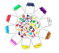 Refrigerator Magnets For Kids - 10 Piece Cute Educational Color Sorting Sensory Toys | Learning Magnet Set For Preschool Boys Girls Home School Playroom Birthday Party