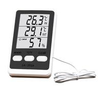 Refrigerator Temperature Gauge, Outdoor Hygrometer Thermometer, Waterproof Fish Tank Monitor, Ideal for Food Storage, Warehouse, Catering, Service Providers, Kitchen, 3.94x2.36 Inches