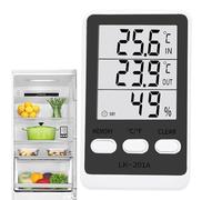 Refrigerator Temperature Gauge, Outdoor Waterproof Hygrometer Thermometer, Digital Temperature Monitor for Fish Tanks, Food Storage, Warehouse, Catering Service Providers, Commercial and Home Use