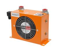 Refrigeratore ad aria idraulico DC 12 V, 20 l/min, 680 kcal/h, ventilatore | Efficiente refrigeratore dell'olio con ventola da 17 cm, portata 20 l/min, volume dei gas di scarico 200 m³/h, per trattori
