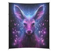 Refrigeratore Canguro Acquerello Art Tenda da Spiaggia Riparo Solare per Campeggio,Facile da Montare,Portatile con Sacchi di Sabbia per Pesca e Picnic all'Aperto