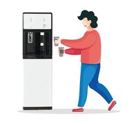 Refrigeratore d'Acqua con 3 impostazioni di Temperatura, erogatore di Acqua Calda per la casa, Materiale in plastica ABS + Metallo, eroga Acqua Calda/Fredda/Ambiente, Adatto per ne