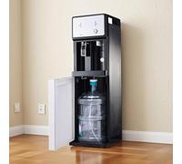 Refrigeratore d'acqua verticale a caricamento da pavimento Refrigeratore d'acqua a caricamento dal basso Distributore d'acqua in bottiglia, refrigeratore Macchina doppia funzione freddo e caldo Ideale