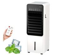 Refrigeratore d'aria portatile 7L, ventola di CA evaporativa con display remoto e LED.3 Velocità, Timer 24H, Filtro A Doppio Strato.Basso 80W potere per camera da letto, ufficio.Il design compatto mig