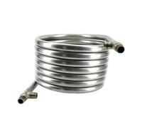 Refrigeratore for mosto a immersione - Refrigeratore a flusso controcorrente in acciaio inossidabile passivato da 6,5 m for la produzione di birra fatta in casa -