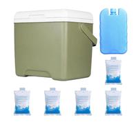 Refrigeratore isolato, 13,8 l, a tenuta stagna, con manico, contenitore per alimenti, portatile, per bevande, cibo, campeggio, picnic, escursionismo, spiaggia, viaggi, viaggi su strada