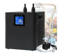 Refrigeratore per acquario, sistema di raffreddamento idroponico da 1/3 HP, display a LED aggiornato, telecomando, adatto per Axolotl e meduse, pompa dell'acqua inclusa