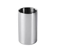 Refrigeratore per champagne a doppia parete, per vino, spumante, per bevande, in acciaio inox, argento, per feste, per acqua, spumante, vino e champagne, 20 cm