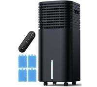 Refrigeratore portatile 3 in 1 con 4 modalità e 3 livelli di ventola, timer (15 ore) e serbatoio dell'acqua da 7,5 l, raffreddamento silenzioso per camera da letto, ufficio e soggiorno