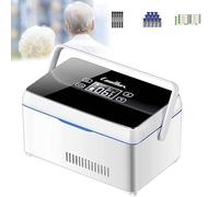 Refrigeratore portatile for insulina USB refrigerato, refrigeratore portatile for insulina di grande capacità, scatola refrigerata con asta portatile, può contenere 6-9 penne for iniezione(3*battery)