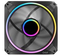 Antec Orbit 120 ARGB 120 mm PWM Fan Triple Pack - 120 mm x 28 mm, Fluid Dynamic Bearing, 200-2000 RPM, 66.72 CFM, aRGB Lighting, Anti-Vibration Pads