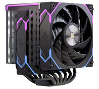 Refrigerazione Aria Einarex Socket LGA 1700 AM5 120mm GLIDE G300 Black Dual Fan LED RGB