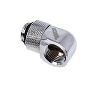 Refrigerazione Liquida Alphacool L-Connettore Girevole G1/4 Cromato 90°