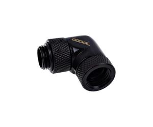 Refrigerazione Liquida Alphacool Racor ottone nero 1/4" angolo 90°