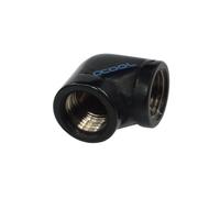Refrigerazione Liquida Alphacool Racor Ottone Nero 18 mm Angolo 90°