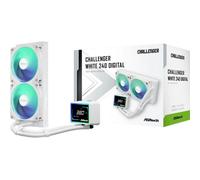 Refrigerazione Liquida AsRock Challenger 240 ARGB White 240mm 2 Ventole Digitali