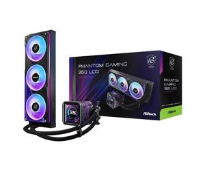 Refrigerazione Liquida Asrock Phantom Gaming 360mm 3 Ventole LED LCD