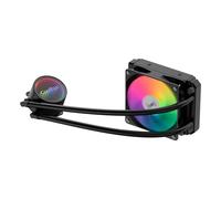 CoolBox Infinity Liquid120 Refrigerazione Liquida PC 120 mm con illuminazione ARGB effetto infinito, senza manutenzione, TDP fino a 180 W, compatibile con LGA1700 e AM5, silenziosa. Nero