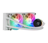 KIT WATERCOOLING AIO MARS GAMING ML-LCD RGB - 240MM (BLANC)