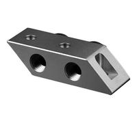 Refrigerazione Liquida Thermal Grizzly Terminal DeltaMate Connessione Ottone Nichelato Argento