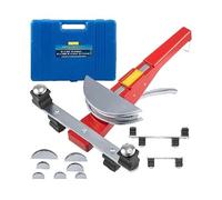 Refrigerazione Manuale Kit piegatubi a cricchetto in rame con 7 matrici 6-22mm Strumenti for piegare tubi a 90° verso l'interno e l'esterno Per principianti del fai da te