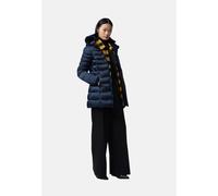 REFRIGIWEAR DONNA PIUMA PIUMINO PELLICCIA LONG MEAD FUR JACKET DARK BLU 2025 26