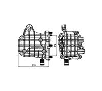Refroidisseur Radiateur Vanne EGR MAHLE Per Peugeot Ford Citroën 98.075.930.80
