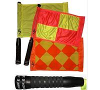 RefStuff RefScorer Flags - Bandiere per arbitri (Coppia) Bandiere per assistenti di Linea dell'arbitro, Ora con la Prima Tecnologia al Mondo per la Registrazione del punteggio nell'impugnatura.