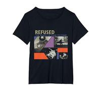 Refused - Prodotto Ufficiale - The Shape of Punk To Come Maglietta, Donna Plus-Size, Nero, 4X