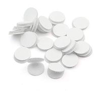 Reg 50 Paia Vendita Calda Magia Durevole Autoadesivo Loop Ganci Moneta Bianco Dot Forma 20mm Nuovo Utile e Pratico Trattamento Intelligente