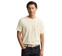 Gant 2003184 Regular Fit Short Sleeve T-shirt Beige,Giallo XL Uomo