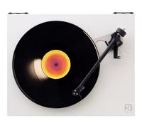 Rega Planar 3 bianco laccato con testina Nd5 - Giradischi vinile, Manuale, MM, Trasmissione a cinghia, 33 giri, 45 giri, Celle incluse