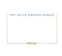 REGAL 1987 Buick Manuale Di Proprietario Owner's Book Turbo Grand National