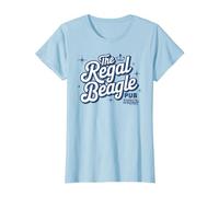 Regal Beagle Pub Retro Three's Company - Officially Licensed Maglietta, Donna, Celeste, 3XL