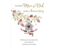 Regal Publishing Biglietto di auguri classico per mamma e papà, 22,9 x 15,2 cm, C80797