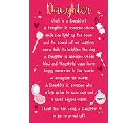 Regal Publishing - Biglietto di auguri per figlia, 54 x 85 mm