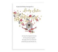 Regal Publishing Biglietto di compleanno classico per sorelle, 23 x 15 cm