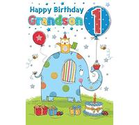 Regal Publishing - Biglietto di compleanno per 1 nipote, 9 x 15 cm