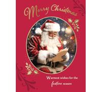 Regal Publishing Biglietto di Natale con scritta Merry Christmas, 20,3 x 15,2 cm