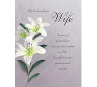 Regal Publishing C80806 - Biglietto di auguri per la perdita della moglie, 20,3 x 15,2 cm, colore: verde