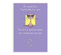 Regal Publishing Divertente biglietto di auguri di compleanno con gatti baffi - 17,8 x 12,7 cm