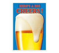 Regal Publishing Divertente biglietto di auguri di compleanno con scritta Big Cheers, 17,8 x 12,7 cm
