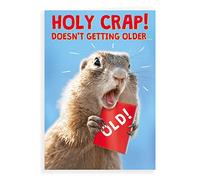 Regal Publishing Divertente biglietto di auguri di compleanno con scritta Holy Crap, 17,8 x 12,7 cm